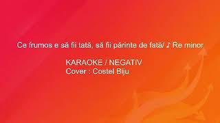 Ce frumos e sa fii tata, sa fii parinte de fata / KARAOKE / NEGATIV ( Cover Costel Biju )