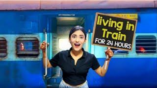 Living In TRAIN For 24 Hours  * Haunted Train * | SAMREEN ALI