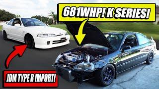 Nicks Honda Collection - 681WHP Boosted Civic EM1, JDM Integra Type R &  & A New Car Reveal!