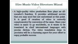 Miami Music Video Production Services - Regulus Films