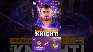 Umran Malik ipl 2025 for KKR Team|INR. 75 Lakh Ipl auction 2025/#ipl2025 #kkr #kkrteam #umranmalik