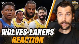 Wolves-Lakers Reaction: Anthony Davis GOES OFF, LeBron, Bronny & JJ Redick debut | Hoops Tonight