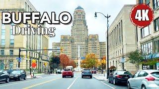 Buffalo , New York , driving in downtown Buffalo 4K #driving #usa #travel