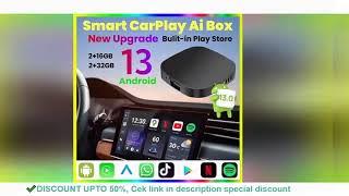 New Smart CarPlay Ai Box Android 13 TV Box Wifi Wireless Android Auto Built-in Play Store For Netfli