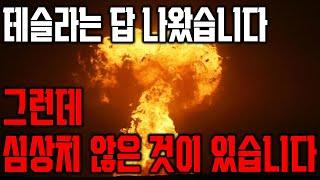 테슬라 답은 나왔는데(관전포인트포함) 심상치 않은 것이 나타났습니다!! 안 보시면 후회합니다