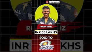 Ipl Mega Auction 2025: Robin Minz Joins Mumbai Indians for ₹65 Lakhs | IPL 2025 Auction Highlights