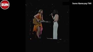 CAUGHT ON CAMERA: Taylor Swift performs with Toronto opening act Gracie Abrams