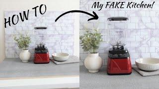 FAKE Kitchen Set for Shorts Reels & Stories Food Photography STURDY Cheap and Quick!