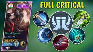 MOSKOV FULL CRITICAL BUILD IS SO INSANE!! TRUE DAMAGE ~ MLBB