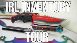 EVERY IRL CS KNIFE I HAVE!! (IRL INVENTORY TOUR)