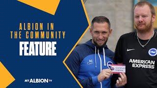 Andrew Crofts And Gary Dicker Present Premier League Community Award