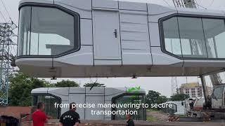 From Factory to Future: Loading E7 Capsule House 