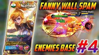 FANNY WALL SPAM IN ENEMIES BASE #4 | GamEnTrix | MOBILE LEGENDS