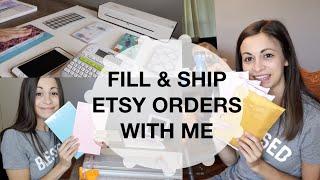 Fill and Package Etsy Orders with me | Cash Envelopes | Behind the Scenes of my Etsy Shop