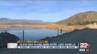 Glass Ban at Lake Isabella and Kern River Shorelines