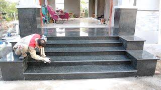 Step by Step Construction Techniques To Create Beautiful & Precise Granite Steps