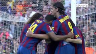 Barcelona - Xerez 3:1 - all goals in HD 720p - (24/04/2010)