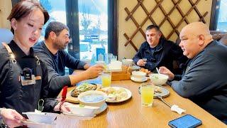 Traditional Kalmyk Dishes for Dinner in a Yurt and Legendary Kalmyk Tea