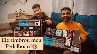 Kainan Santos timbrou o Pedalboard do Gabriel Braga! // Veja como ficou!!