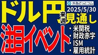 ドル円、上値の重い展開が続く？トランプ関税への不透明感・米財政問題が重しとなるか（来週のFX予想）2025/5/30 #外為ドキッ