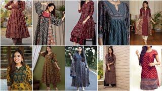 50+ ajrakh hand block print kurta set designs |ajrakh print kurta designs |Kutch ajrakh print kurta