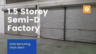 1.5 Storey Semi-D Factory Kota Kemuning 095 |Property Agent Malaysia |Kuala Lumpur |Diary|EricLim TV