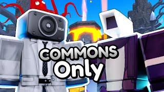 COMMONS ONLY in ENDLESS MODE!! (Toilet Tower Defense)