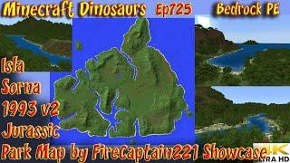 Isla Sorna 1993 Map v2 Showcase by FireCaptain221 4K60FPS Minecraft Dinosaurs Bedrock PE Ep725