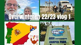 Vlog 88-22 overwinteren #spanje Portugal 22/23 vlog 1. Sneeuw , mist, regen en de zon #meze #palamos