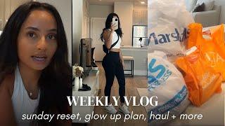 WEEKLY VLOG: SUNDAY RESET, HOW TO GLOW UP, SHOPPING HAUL + MORE