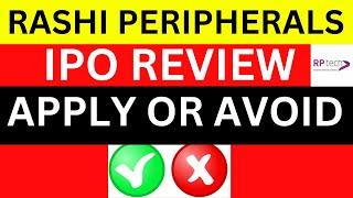 Rashi Peripherals IPO Review*APPLY OR AVOID ?? *Rashi Peripherals IPO UPDATE*Investmentyogi