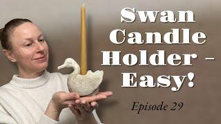 How to Make a Swan Candle Holder