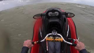 50 knots of wind// wave jumping// Seadoo GTX 185// Seadoo XP Limited