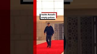 BBC News goes inside former Syrian President Bashar al Assad's empty palace. #Syria #BBCNews