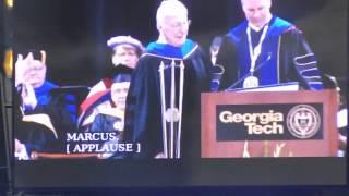 Bernie Marcus, the owner of Home Depot getting an Honorary degree from GT