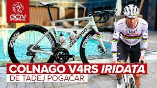 La Colnago V4RS arcoiris del Campeón del Mundo Tadej Pogacar