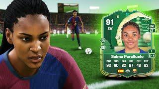 91 ATTACKING AVALANCHE EVOLUTION SALMA PARALLUELO PLAYER REVIEW | FC 25 ULTIMATE TEAM