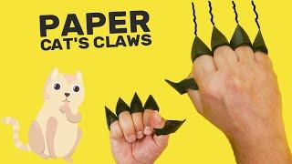 Easy Paper Cat s Claws. Origami Claws for Fun