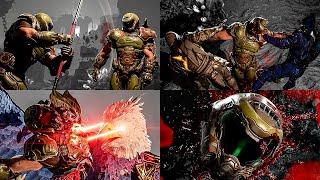 MORTAL KOMBAT 1: KHAOS REIGNS - All Fatalities & Animalities on Doom Slayer [4K 60FPS]