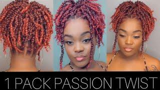 HOW TO: 30 MINUTE SHORT PASSION TWISTS | Passion Twist Crochet Hairstyles |Tatiaunna