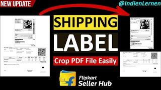 Flipkart Shipping Label Crop | Flipkart Label Crop Free | Crop PDF File Easily 2024 |  Indien Lernen