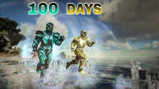 I Survived 100 Days Ark Mobile PvP (Ice Mountain) Upgraiding Base + Raiding + Taming Dino