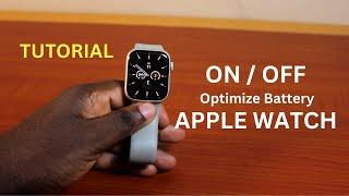 How to Turn ON or Off Optimize Battery Charging on Apple Watch