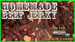 Beef Jerky on the Char-Griller Smokin' Champ