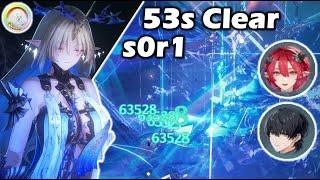 s0r1 53s Clear - Hypercarry Cartethyia Rotation - Hazard Tower 1 - Wuthering Waves