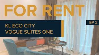 Rent | KL Eco City, Vogue Suites One Residence |1+1Bedroom 1Bathroom unit with balcony(789 sqft) EP2