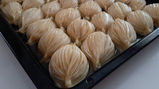 Crispy HAND BLEED ONION DESSERT SHUTTLE BAKLAVA RECIPEyou will love it with tips