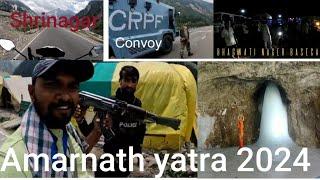 अमरनाथ  यात्रा || Bhagwati Nagar to Baltal Shrinagar with CRPF Convoy Solo Bike Trip 2024