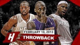 When Kobe Bryant Faced PRIME DUO LeBron & Dwyane Wade! EPIC Duel Highlights | February 10, 2013