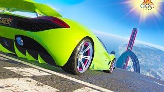 NEW GTA STUNT OLYMPICS - GTA 5 DLC IMPOSSIBLE CUSTOM STUNT RACES (GTA V)